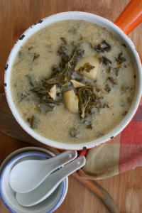 Soupe lactée au kale
